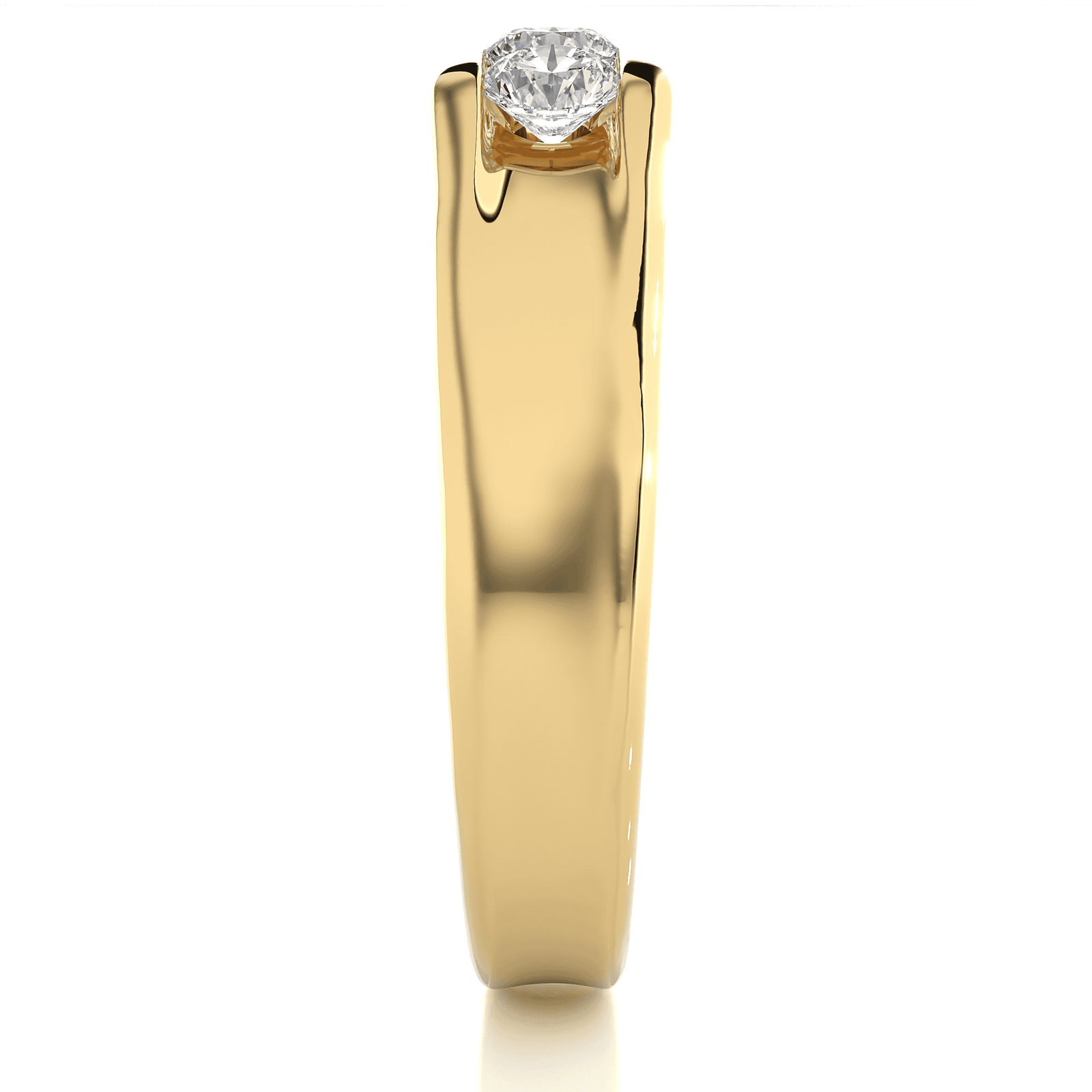 mens rectangular diamond gold ring reeva rare modern cut
