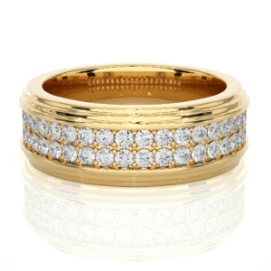 Pave Diamond Comfort Mens Band Gift In New York Special
