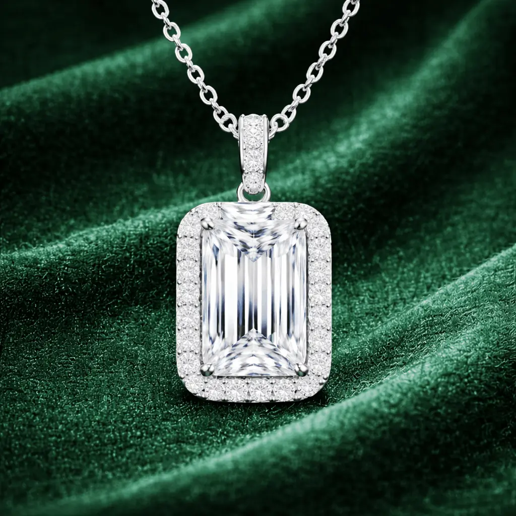 Lab grown diamond pendant manufacturer in Surat India Reeva Rare