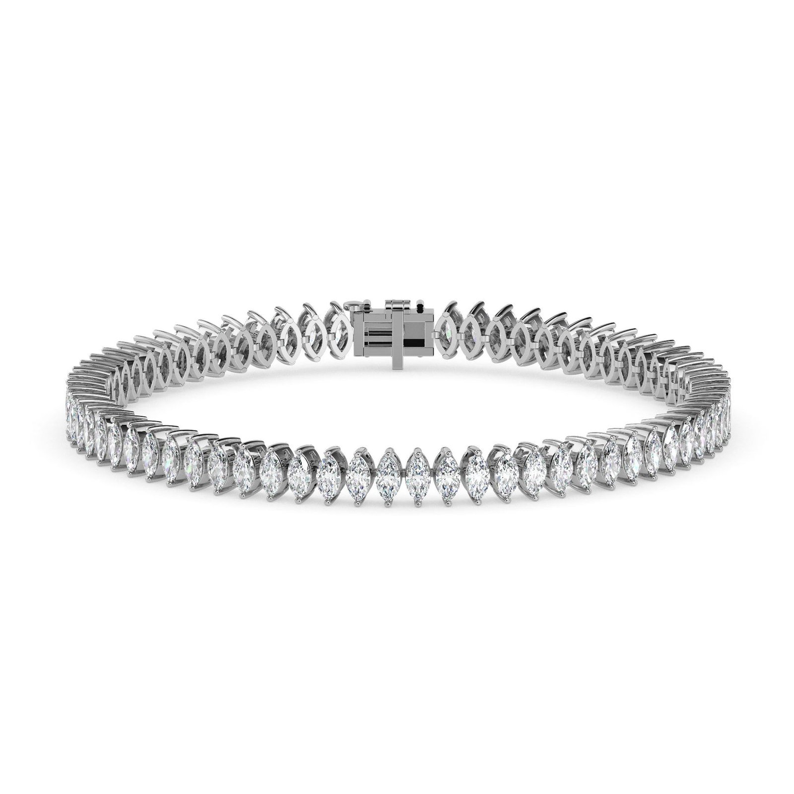 Marquise diamond tennis bracelet reeva rare luxury elongated sparkle worldwide delivery