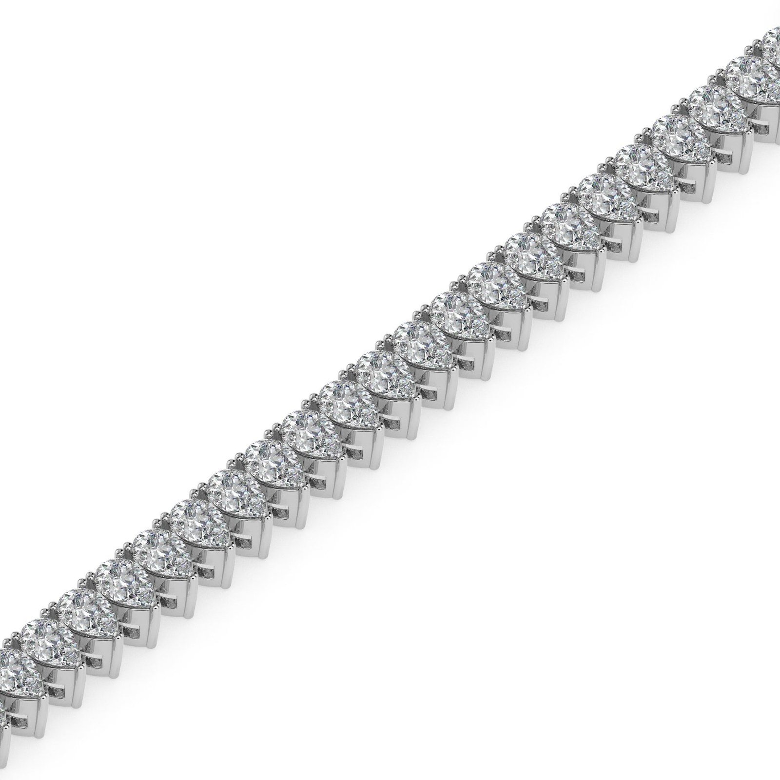 Pear cut diamond gold bracelet reeva rare premium womens jewelry gift for her