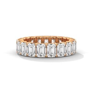 Emerald Diamond Wedding Ring Gift in New York Perfect
