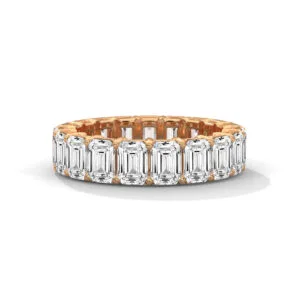CVD diamond wedding ring New York in premium gold