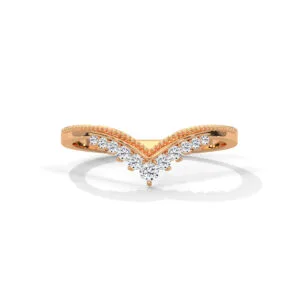 CVD diamond wedding band Tokyo in premium gold