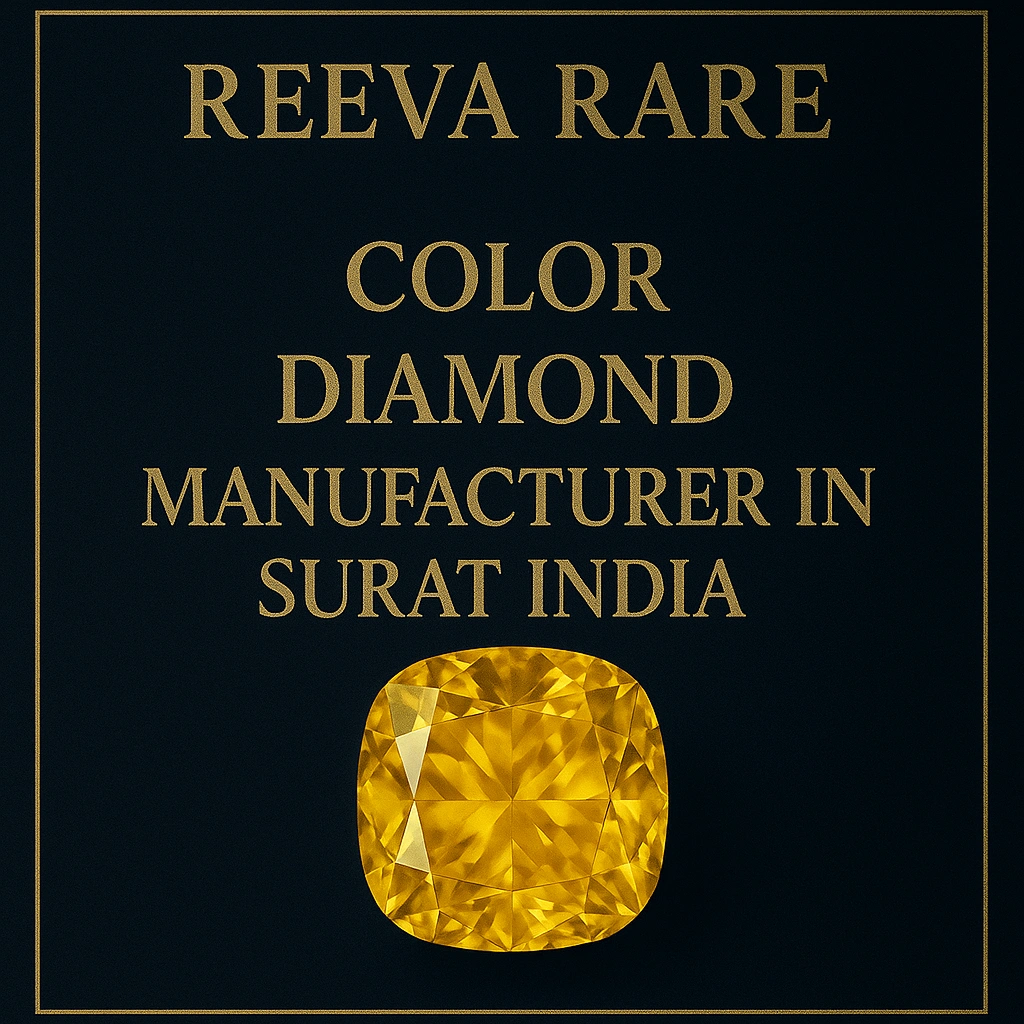 Color diamond manufacturer in Surat India Reeva Rare luxury jewelry brand