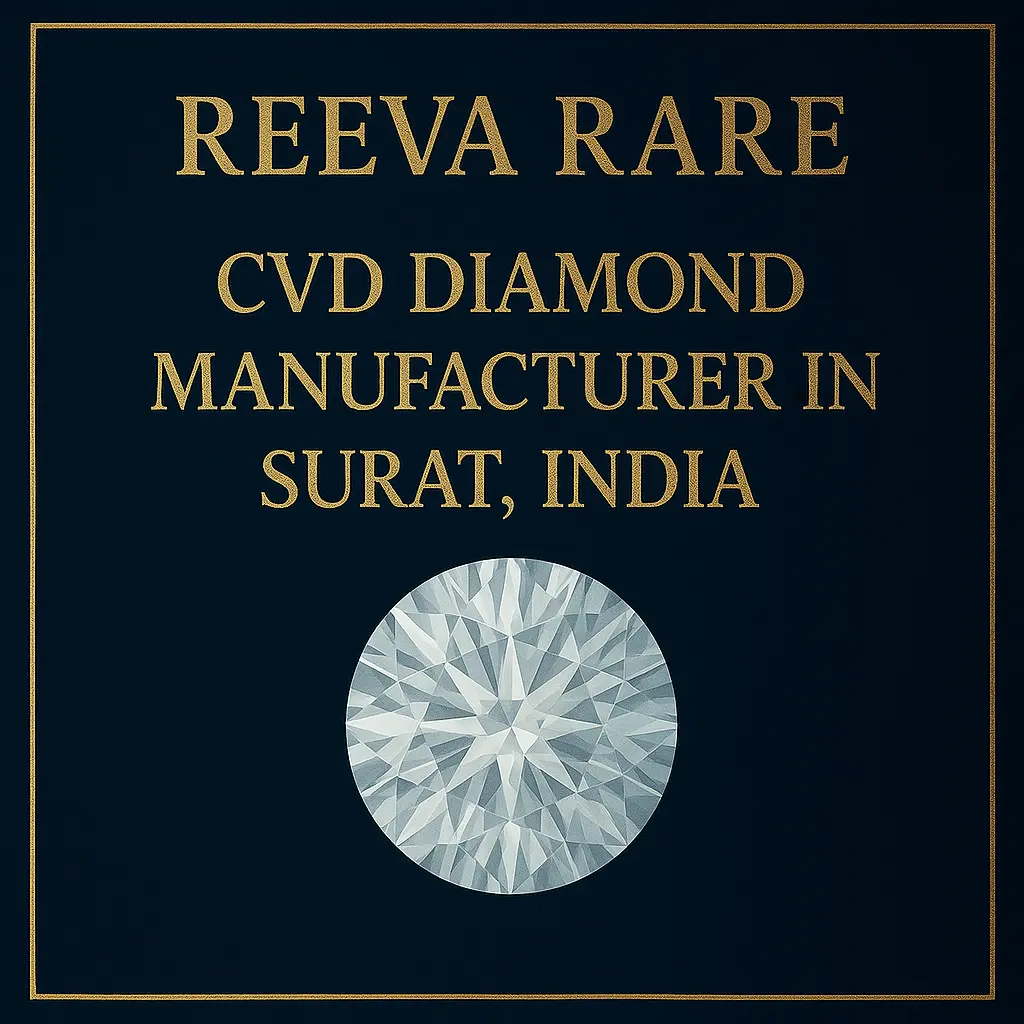CVD diamond manufacturer in Surat India Reeva Rare luxury jewelry brand