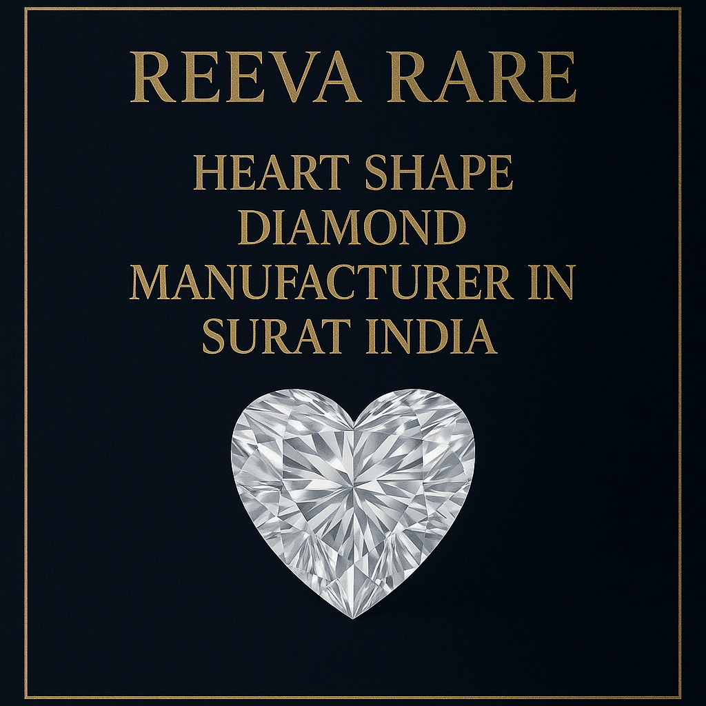Heart‑shape diamond manufacturer in Surat India Reeva Rare luxury jewellery brand
