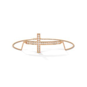 Diamond Bracelet Gift New York USA Religious Cross