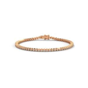 Lab Grown Diamond Tennis Bracelet Paris Love Gift Her