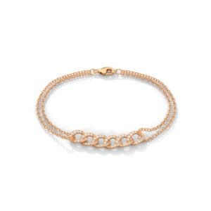 Double Chain Diamond Bracelet in Zurich Gift Her