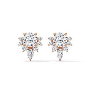 Romantic Diamond Earrings Gift in Florence Italian Craftsmanship