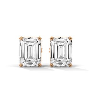 Elegant Emerald Diamond Earrings Gift in Paris Style