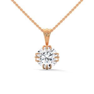 Round Diamond Pendant Gift Her in Dubai Opulence