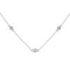 Minimal diamond pendant necklace for girls