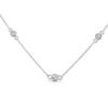 Diamond pendant necklace gift for her