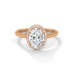 Luxury Lab Grown CVD Diamond Gold Ring Online for Engagement or Birthday