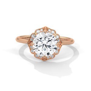 Shop Luxury Lab Grown CVD Diamond Gold Ring Online for Engagement Birthday