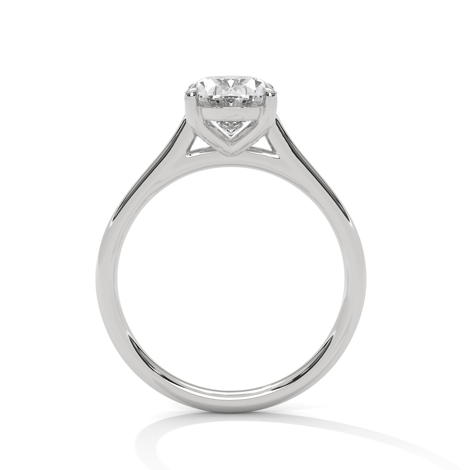 Platinum Diamond Ring | Reeva Rare Lab-Grown & Natural Diamond Jewelry Platinum diamond ring for women by Reeva Rare, lab-grown diamonds, CVD diamonds, natural diamonds, luxury jewelry, online jewelry store, worldwide delivery