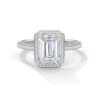 Halo Diamond Ring | Reeva Rare Lab-Grown & Natural Diamond Jewelry Halo diamond ring with lab-grown, CVD, and natural diamonds for women