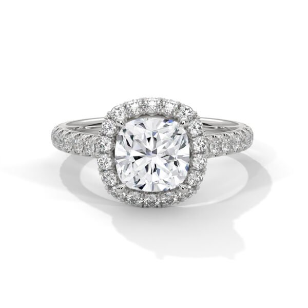Shop High-End Lab Grown CVD Diamond Gold Ring Online for Engagement Anniversary