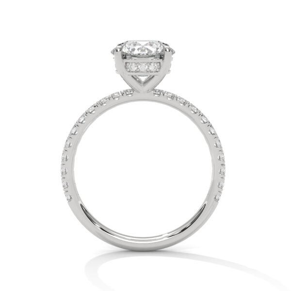 Luxury Lab Grown CVD Diamond Gold Ring with exceptional shine