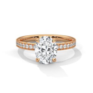 Elegant Lab Grown CVD Diamond Gold Ring – Perfect Anniversary Gift