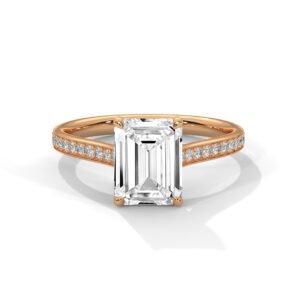 Buy Birthday Lab Grown CVD Diamond Gold Ring Online from Reeva Rare Jewelry Brand