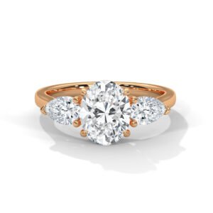 Buy Festive Lab Grown CVD Diamond Gold Ring Online from Reeva Rare Jewelry Brand