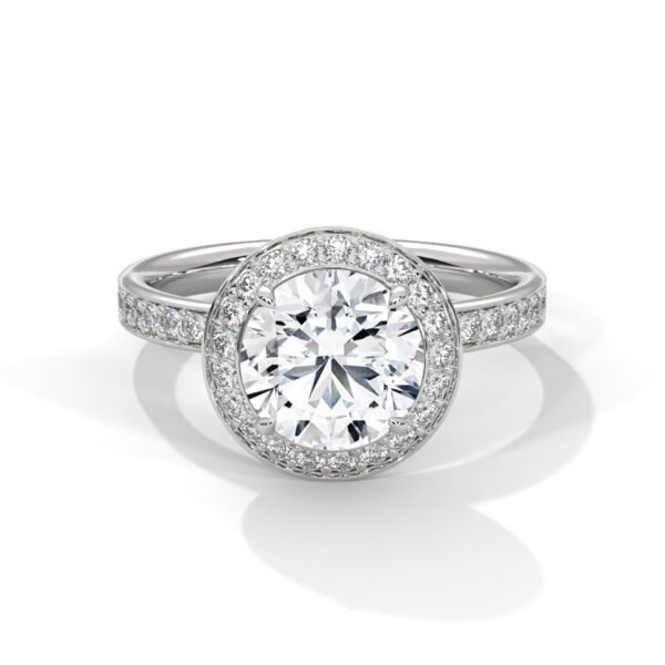 Elegant Lab Grown CVD Diamond Gold Ring for Gift