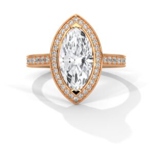 Stylish Lab Grown CVD Diamond Gold Ring from Reeva Rare Jewelry Brand crafted to perfection.