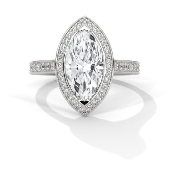 Timeless Lab Grown CVD Diamond Gold Ring by Reeva Rare Jewelry Brand with stunning brilliance.