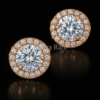 Blue diamond earrings in 18K white gold – Reeva Rare Blue diamond earrings in 18K white gold – Reeva Rare