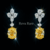Yellow diamond elegant earrings in 18K gold – Reeva Rare Yellow diamond elegant earrings in 18K gold – Reeva Rare