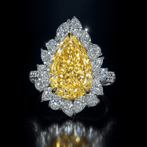 Beautiful yellow diamond ring design, luxury jewelry from Reeva Rare