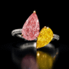 Pink and yellow CVD diamond ring, luxury jewelry online from Reeva Rare Pink and yellow CVD diamond ring, luxury jewelry online from Reeva Rare