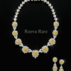 Yellow diamond necklace and earrings set in 18K gold – Reeva Rare Yellow diamond necklace and earrings set in 18K gold – Reeva Rare
