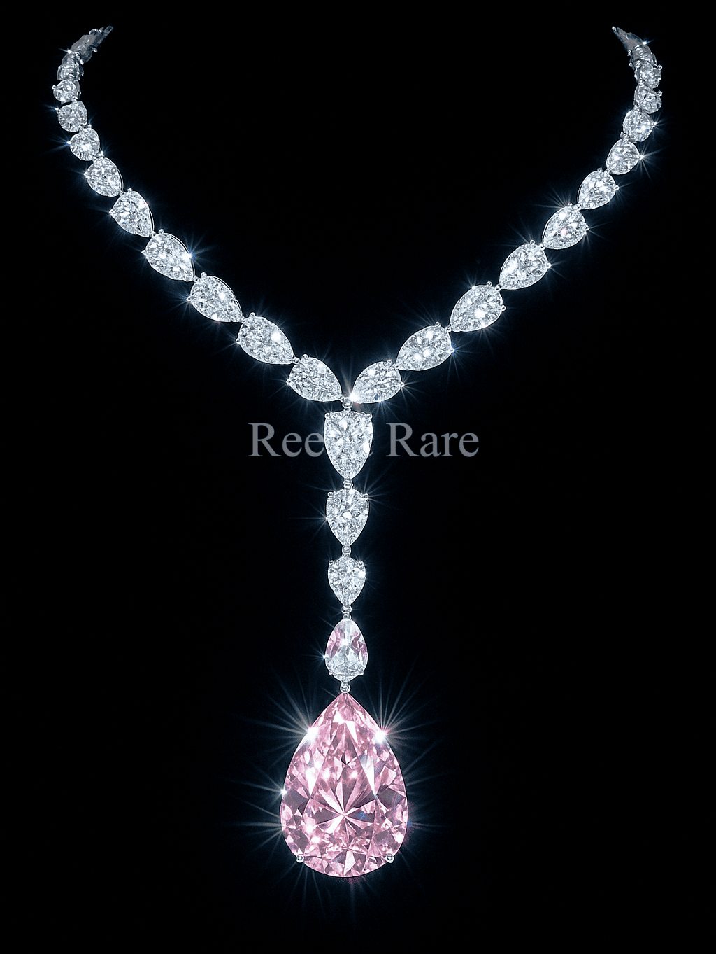 Pink and white lab diamond jewelry set, luxury online from Reeva Rare Pink and white lab diamond jewelry set, luxury online from Reeva Rare