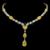 Yellow CVD diamond necklace set, luxury jewelry online from Reeva Rare Yellow CVD diamond necklace set, luxury jewelry online from Reeva Rare