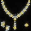 Royal yellow diamond necklace set, luxury jewelry design from Reeva Rare Royal yellow diamond necklace set, luxury jewelry design from Reeva Rare